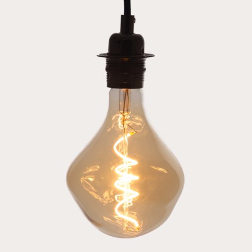 wabi sabi sculpture extra large spiral filament led bulb