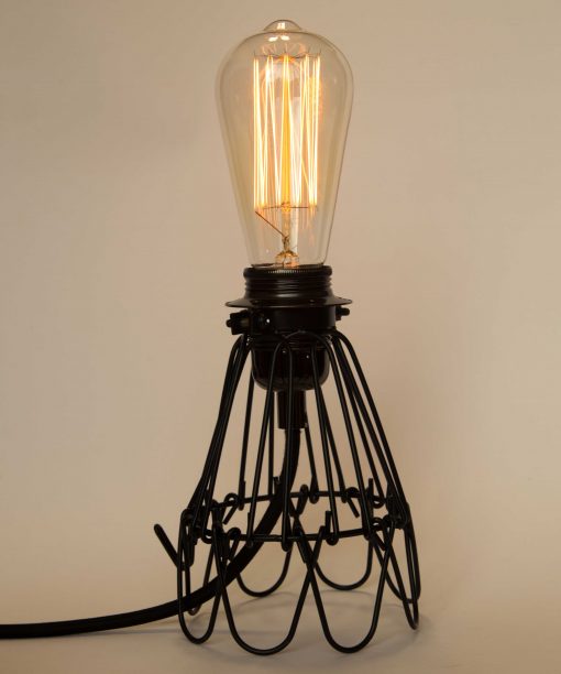 Industrial Cage Lamp with Dimmer - Image 3
