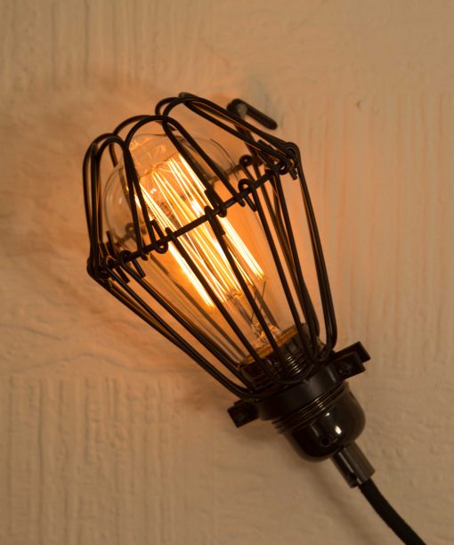 Industrial Cage Lamp with Dimmer - Image 4