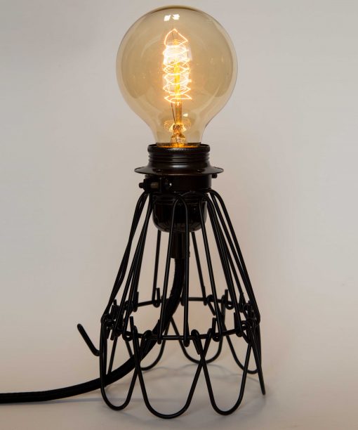 Industrial Cage Lamp with Dimmer