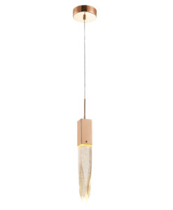 Rose Gold Luxury pendant light hanging from Ceiling