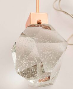 Crystal pendant luxury Rose Gold Light on white background