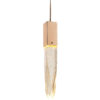 Close up Rose Gold Luxury pendant light hanging