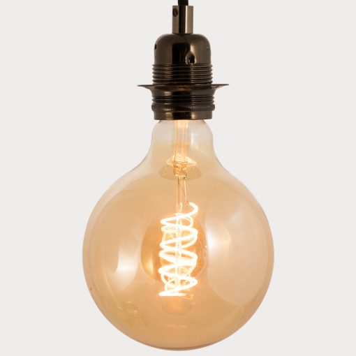 Globe 6w E27 edison filament light bulb hanging from Ceiling