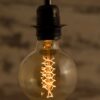 Large Globe Spiral Vintage Filament Light Bulb