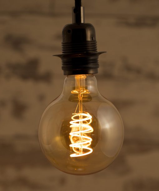 Globe large G95 edison filament led spiral hanging from Ceiling