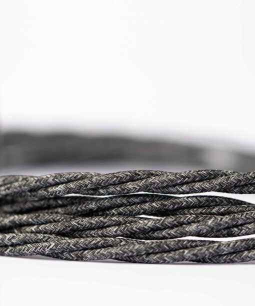 Close up of Grey Jumper fabric cable flex