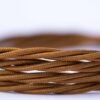 Old english gold cable fabric twisted 3 core