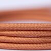 Fabric rose gold cable 3 core